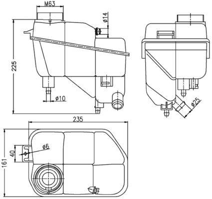 Mahle CRT202000S Ausgleichsbehälter, Kühlmittel