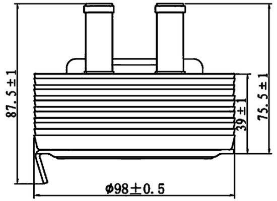 Mahle CLC197000S Ölkühler, Motoröl