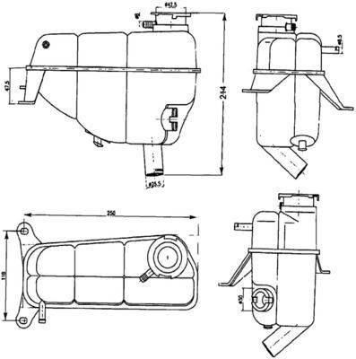 Mahle CRT121000S Ausgleichsbehälter, Kühlmittel