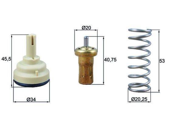Mahle TX20980D Thermostat, Kühlmittel