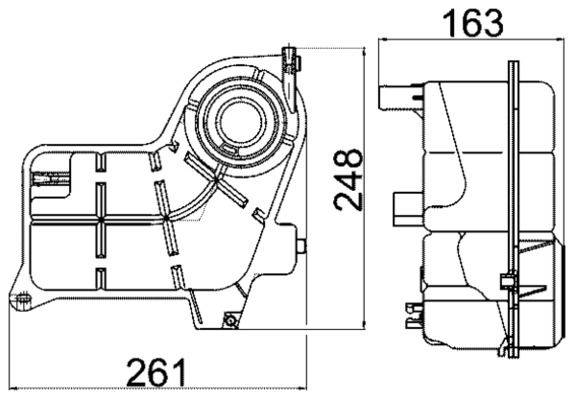 Mahle CRT24000S Ausgleichsbehälter, Kühlmittel