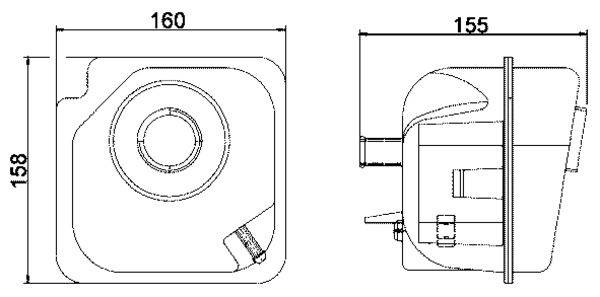 Mahle CRT28000S Ausgleichsbehälter, Kühlmittel