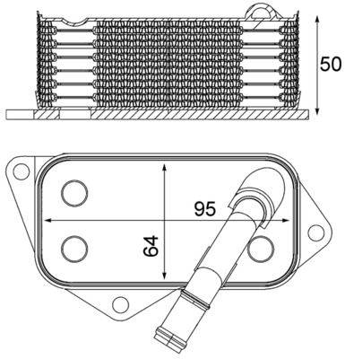 Mahle CLC12001S Ölkühler, Motoröl