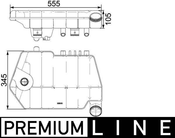Mahle CRT66000P Ausgleichsbehälter, Kühlmittel