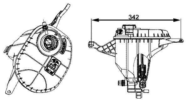 Mahle CRT29001S Ausgleichsbehälter, Kühlmittel