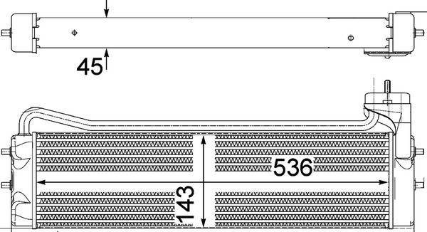 Mahle CLC110000P Ölkühler, Motoröl