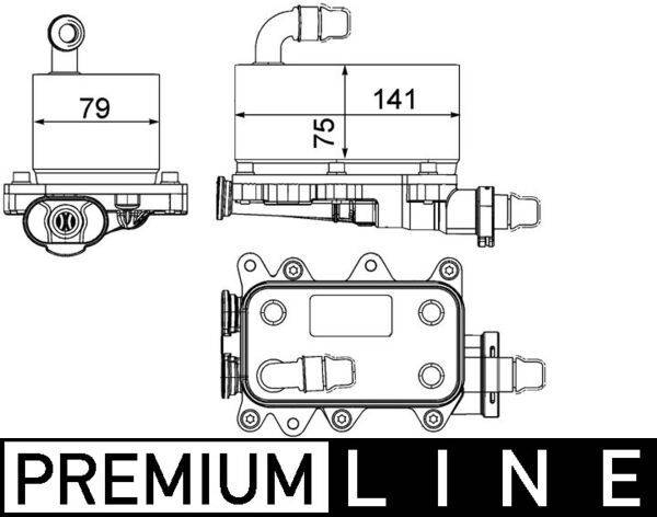 Mahle CLC19000P Ölkühler, Automatikgetriebe