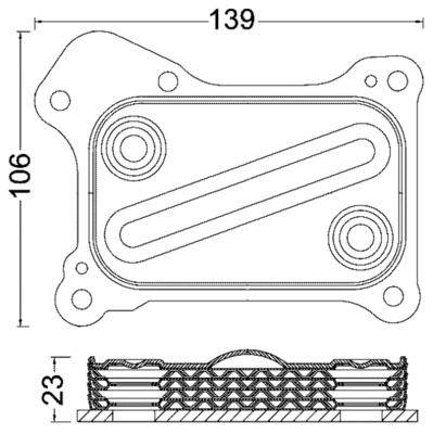 Mahle CLC190000S Ölkühler, Motoröl