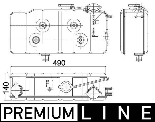 Mahle CRT36000P Ausgleichsbehälter, Kühlmittel