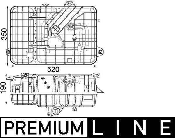 Mahle CRT234000P Ausgleichsbehälter, Kühlmittel