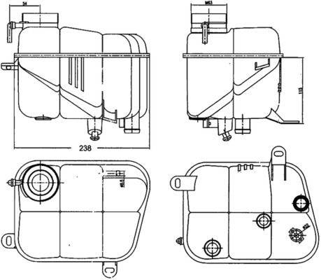 Mahle CRT120000S Ausgleichsbehälter, Kühlmittel