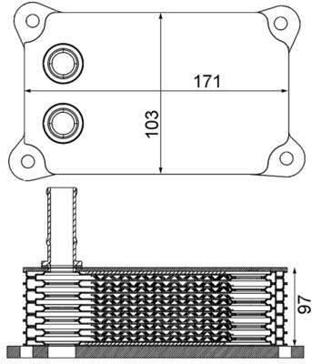 Mahle CLC200000S Ölkühler, Motoröl