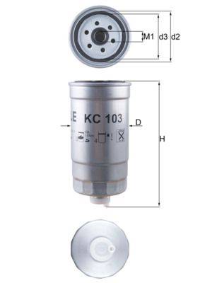 Mahle KC103 Kraftstofffilter