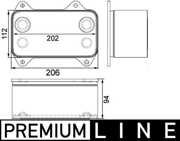 Mahle CLC63000P Ölkühler, Motoröl