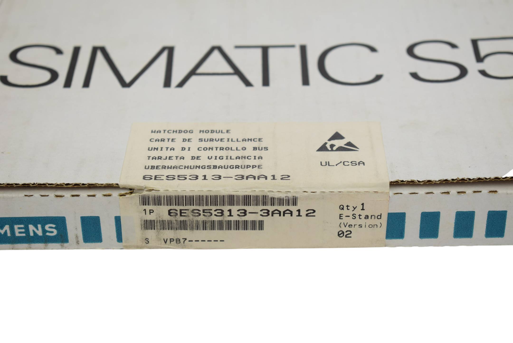 Siemens 6ES5313-3AA12 SIMATIC S5 Busüberwachungsbaugruppe 313