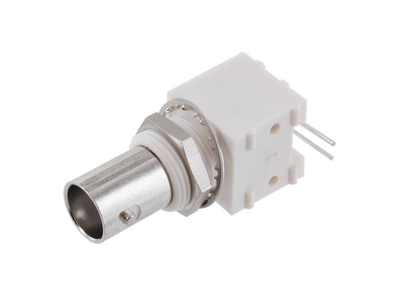 Telegärtner T100132568 BNC-Einbaubuchse 50 Ohm print abgewinkelt