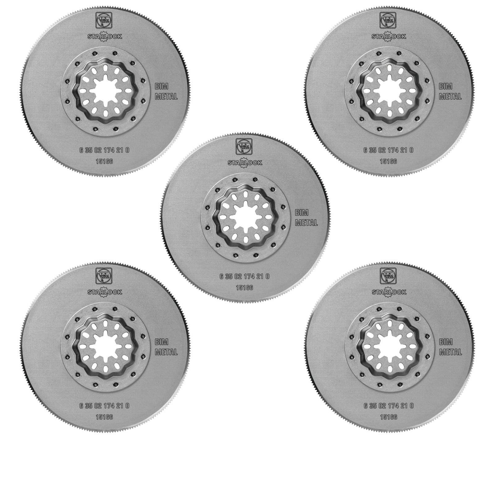 HSS-Sägeblatt Bi-Metall D. 85 mm,Starlock, 5er Pack