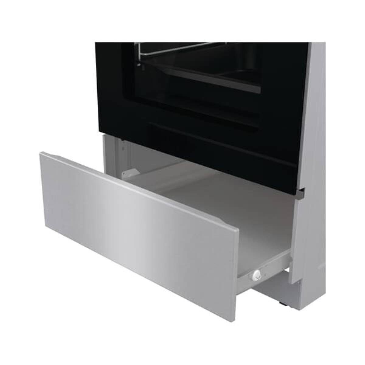 Gorenje GECS5C70XPA Elektroherd, Freistehender Herd, Edelstahl, Tasten, Sensor, Edelstahl, Front / Top front, Edelstah