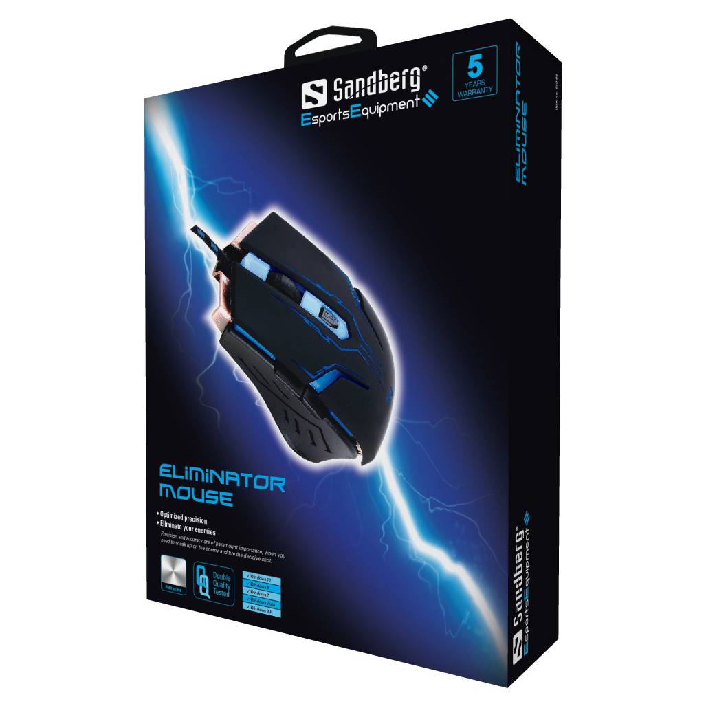 SANDBERG Eliminator - Mouse - 6 buttons - wired