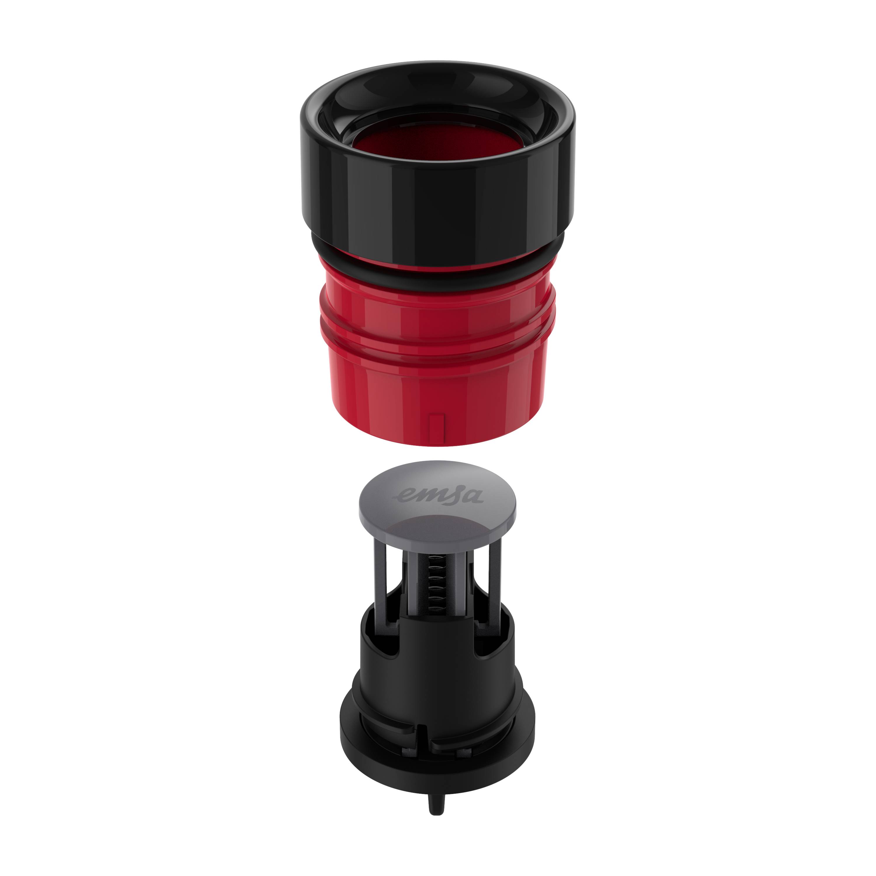 EMSA Bludrop Sleeve N3111100, 700 ml, Tägliche Nutzung, Schwarz, Edelstahl, Edelstahl, 12 h, 6 h