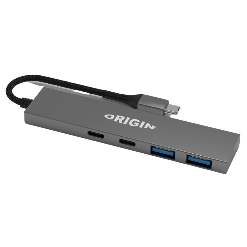 Origin Storage - Hub - betriebenen Bus - 2 x USB 3.2 + 2 x USB-C 3.2 Gen 1