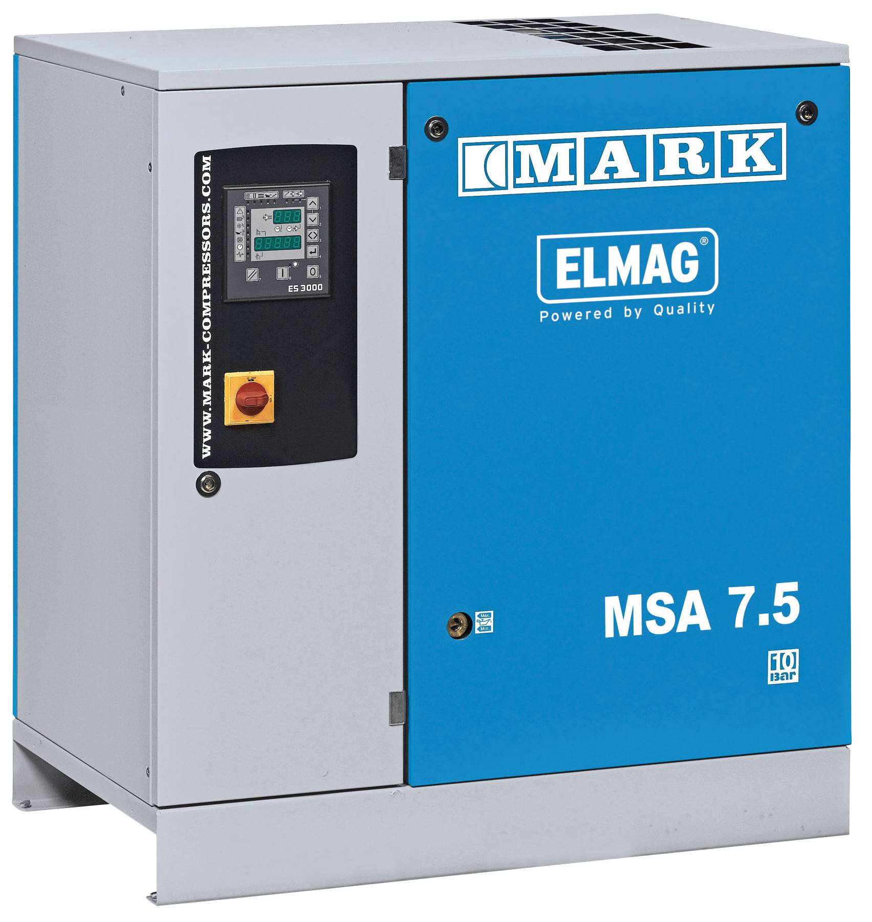 MARK Schraubenkompressor MSA 7,5-10bar, 400V, 7,5kW, 10bar, 1000l/min