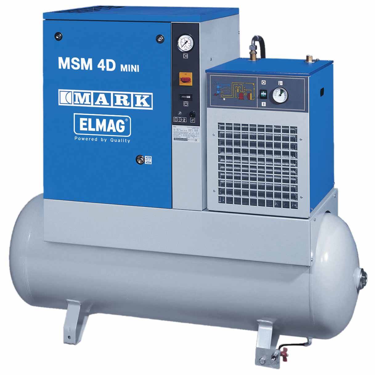 MARK Schraubenkompressor MINI 5,5 DX-200, 400V, 5,5kW, 10bar, 200l, 600l/min