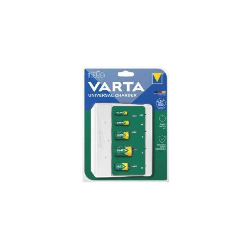 Varta 57658101401 Universal Charger Ladegerät 2 od.4 AA,AAA,C,D,1x9V NiMH