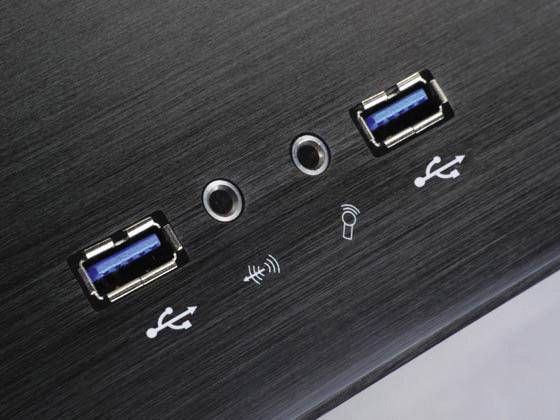 Silverstone SST-GD04B USB 3.0 HTPC PC-Gehäuse Schwarz