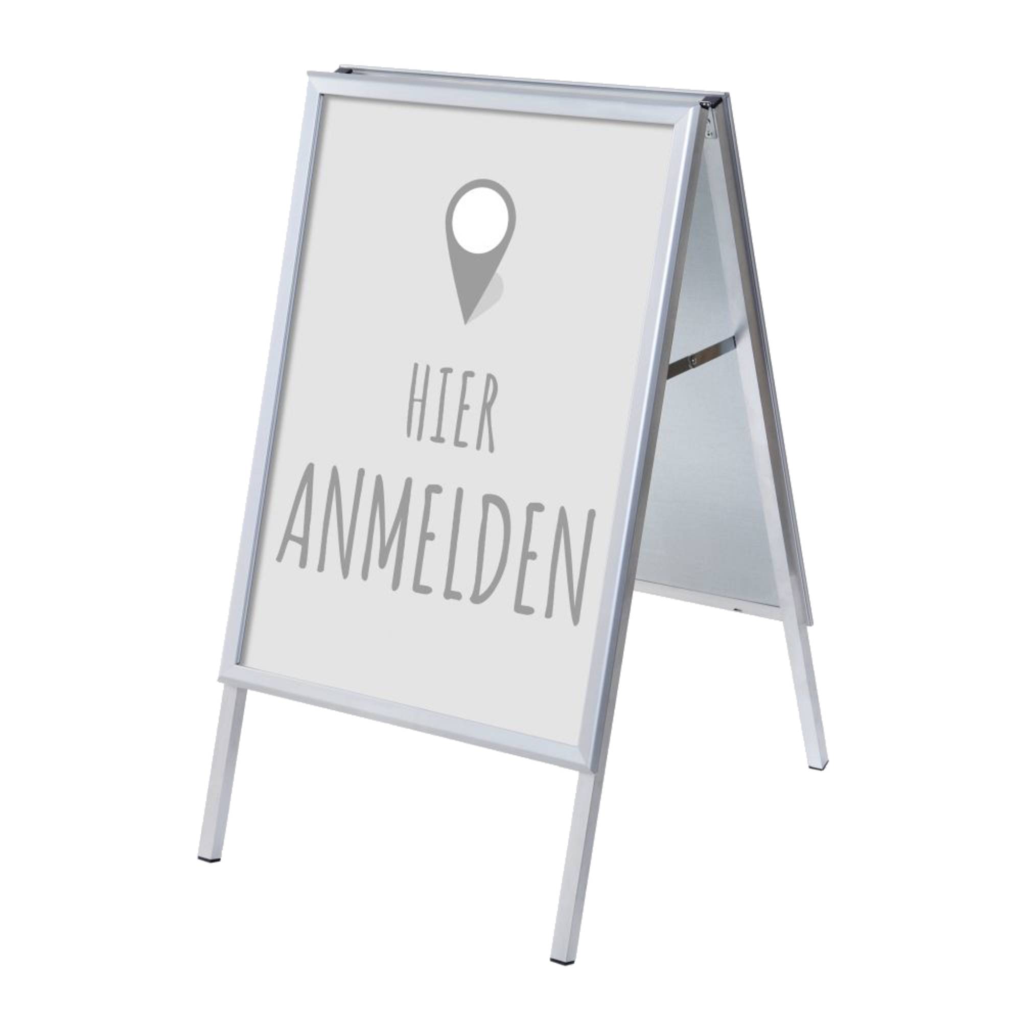 Kundenstopper A1 Set Hier Anmelden gr deu