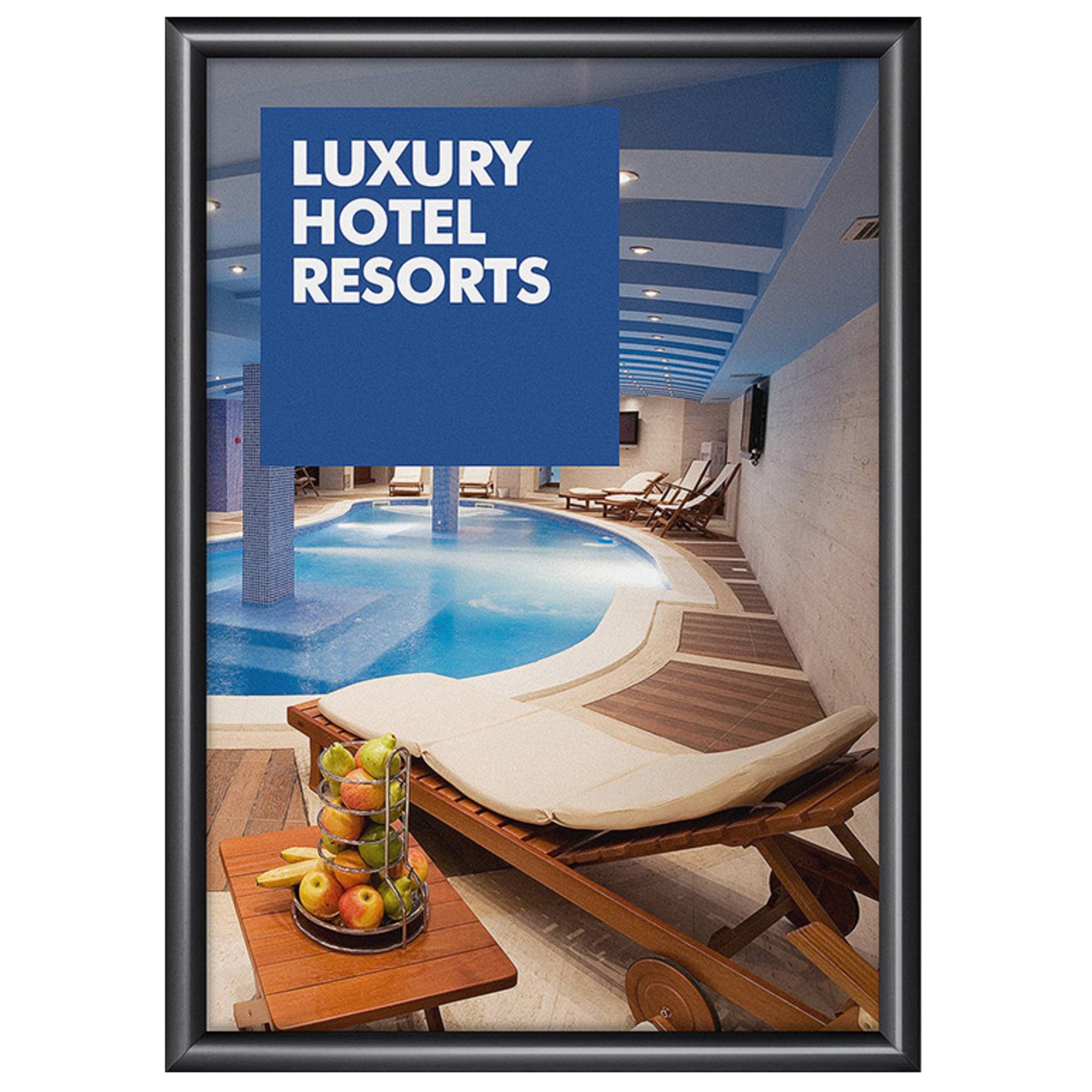 Showdown Klapprahmen A2 Gehrung 25mm sw