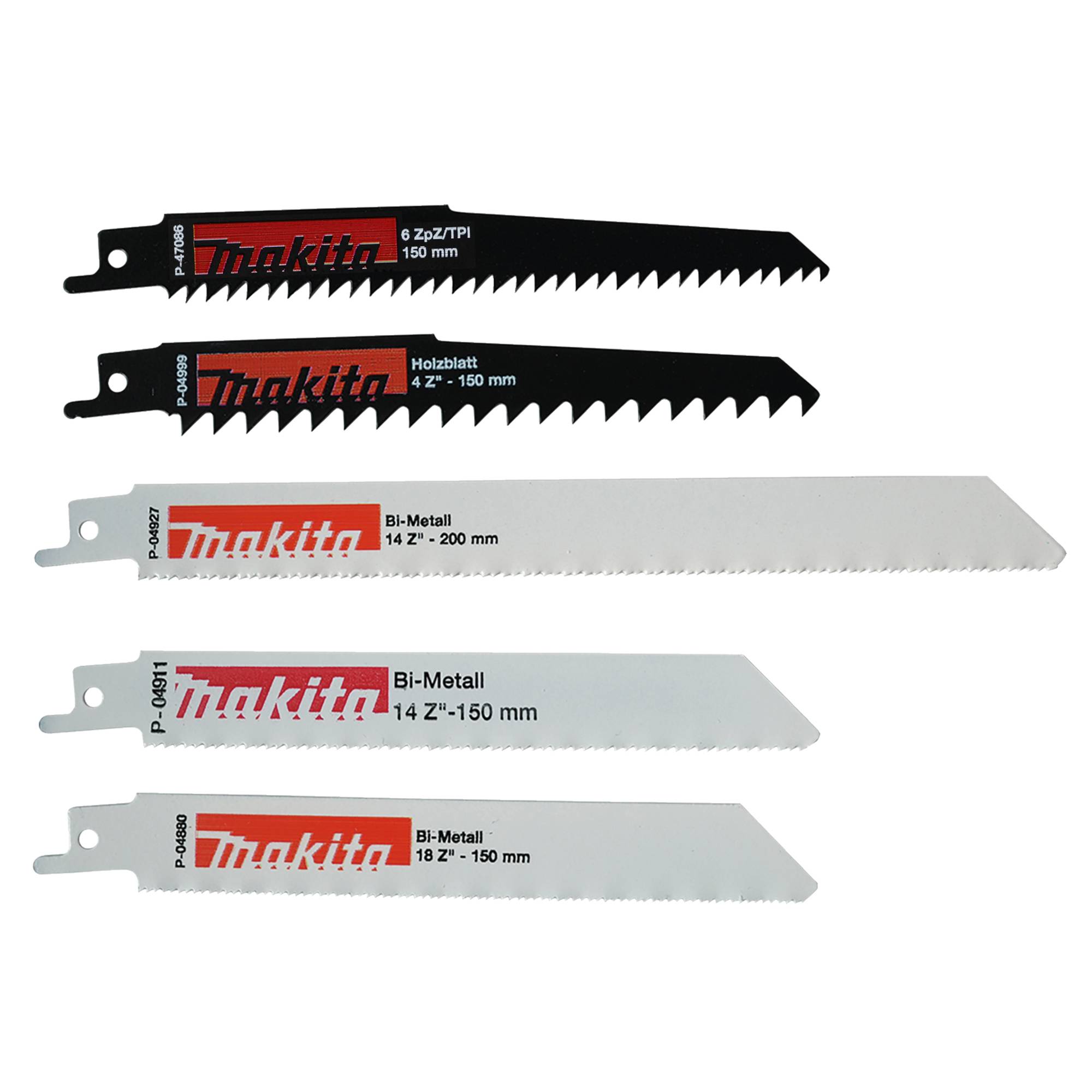 Makita Reciprosägeblatt-Set 5-tlg. P-83967