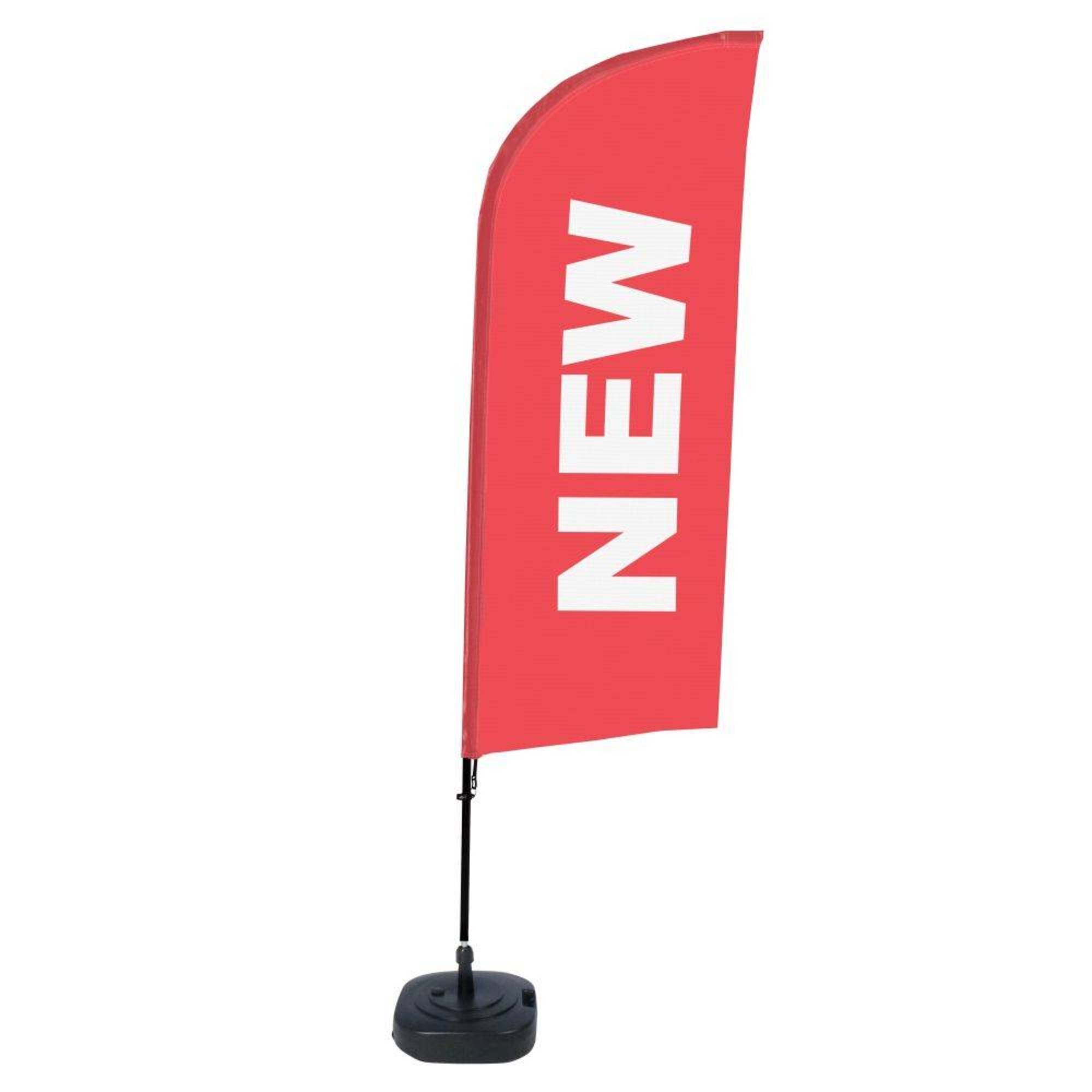 Beachflag Neu rt englisch