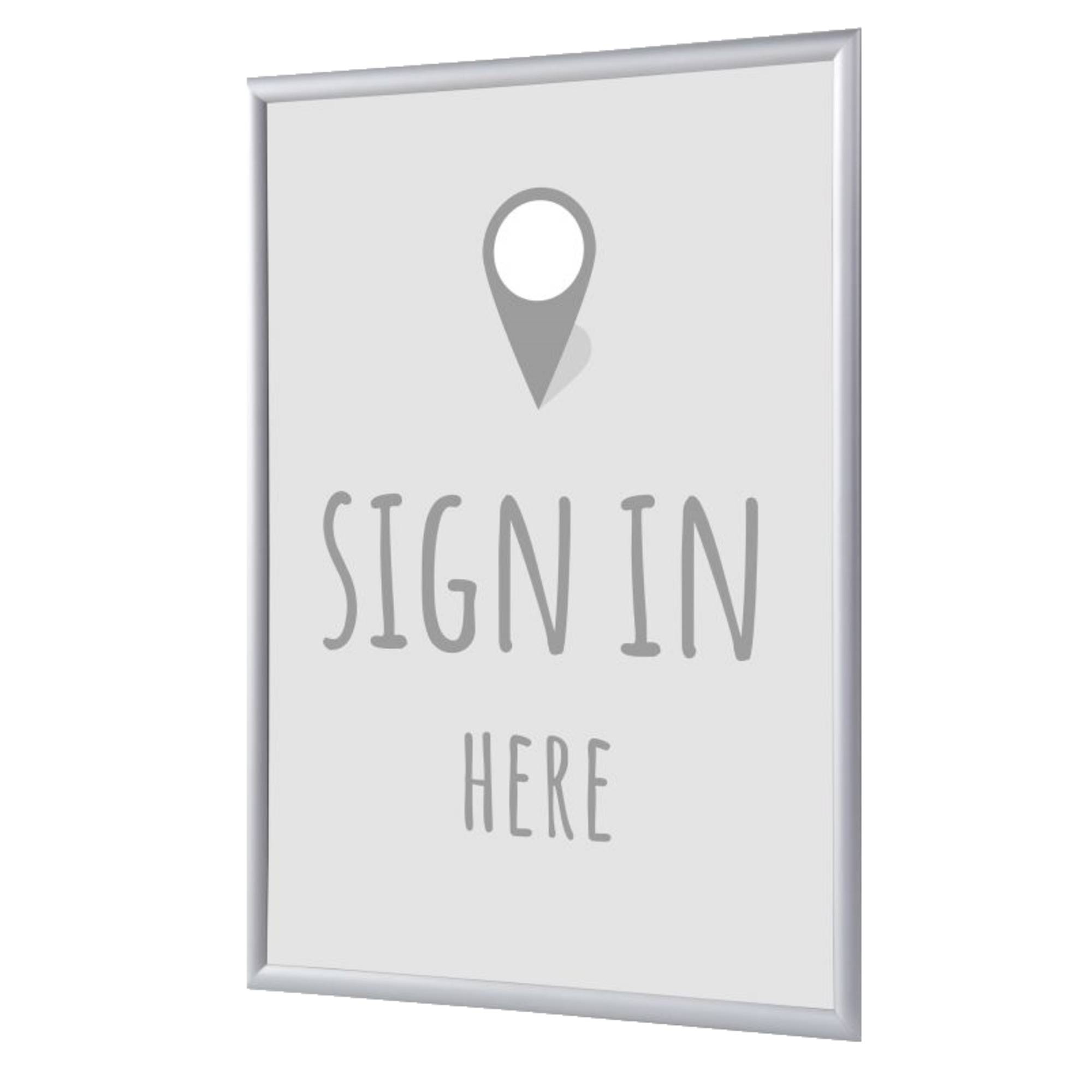 Klapprahmen Hier Anmelden A4 englisch gr