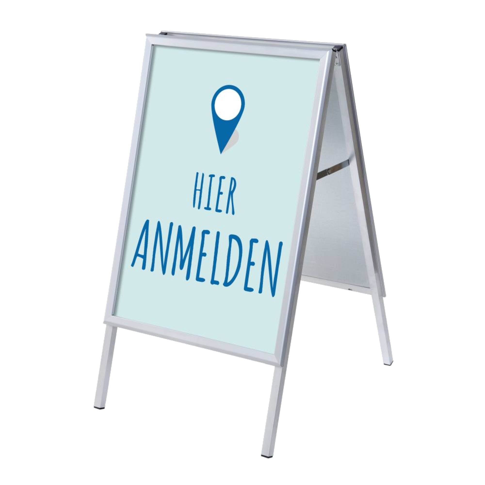 Kundenstopper A1 Set Hier Anmelden bl deu