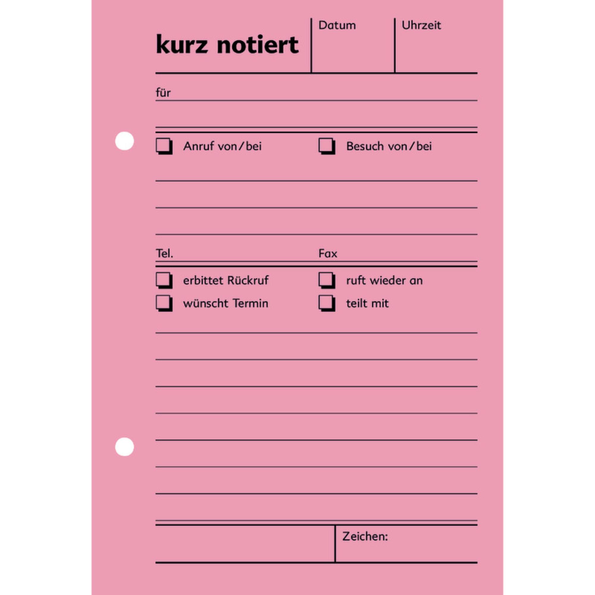 SoldanPlus Kurznotiz, DIN A 6 hoch, rot