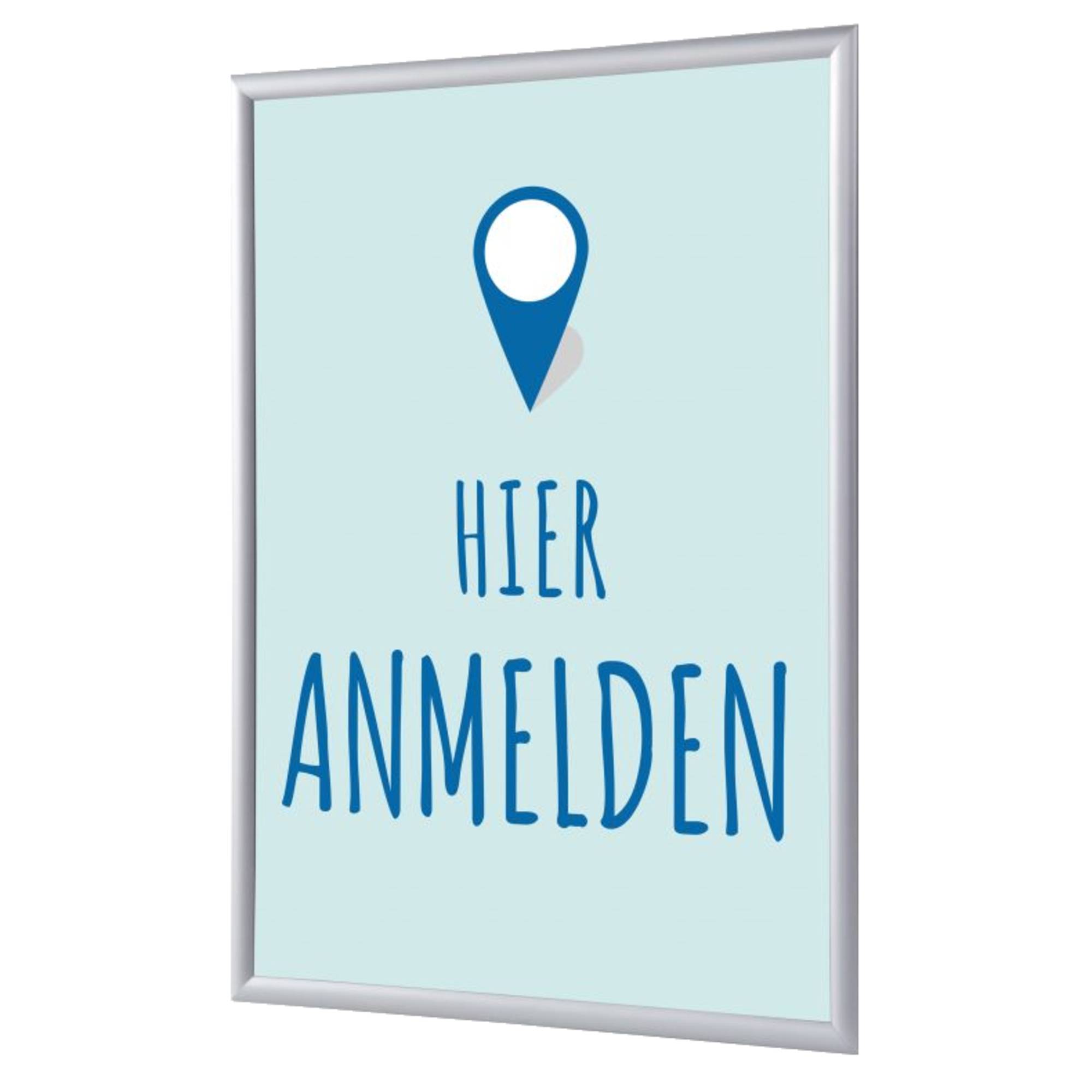 Klapprahmen Hier Anmelden A1 deutsch bl