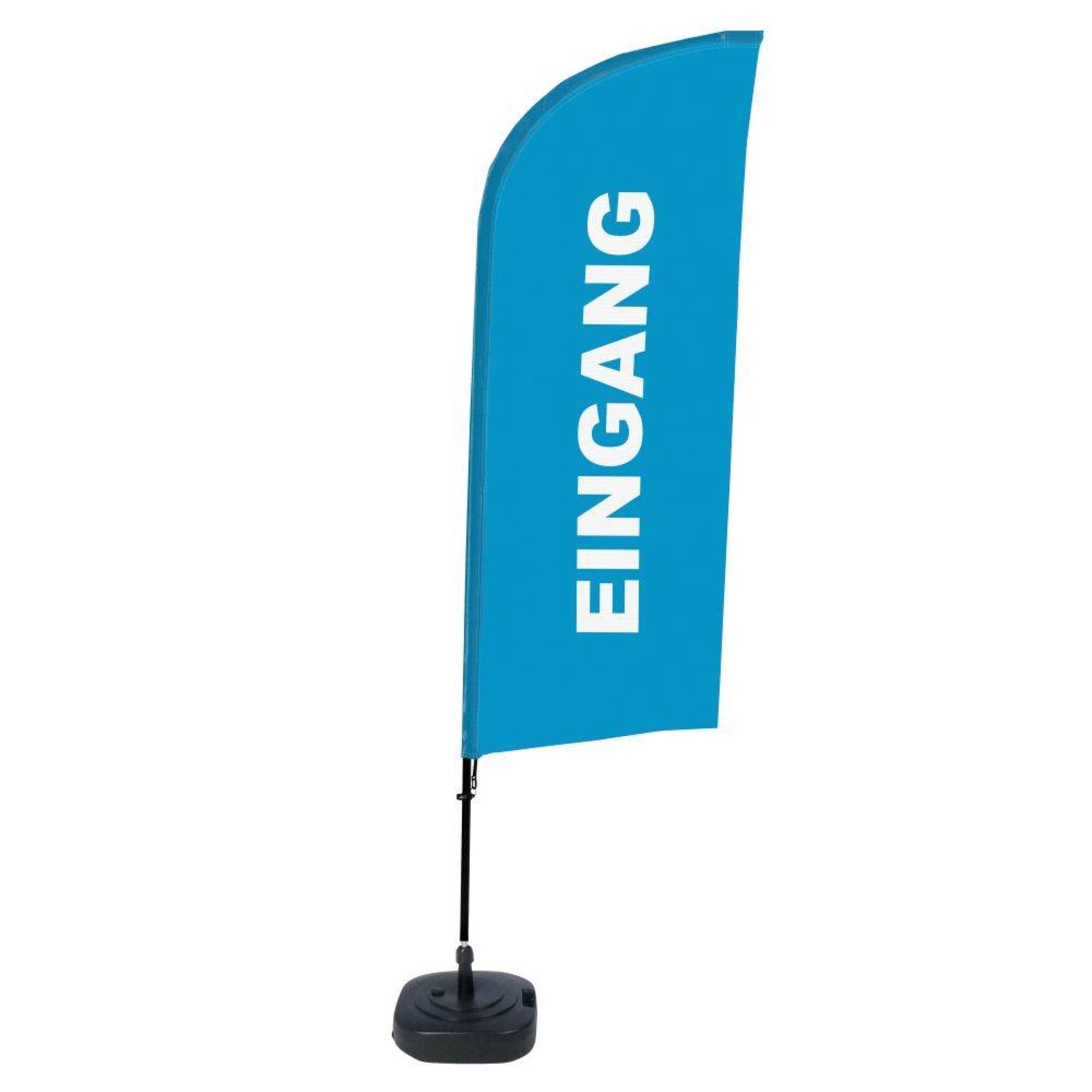Beachflag Eingang bl deutsch