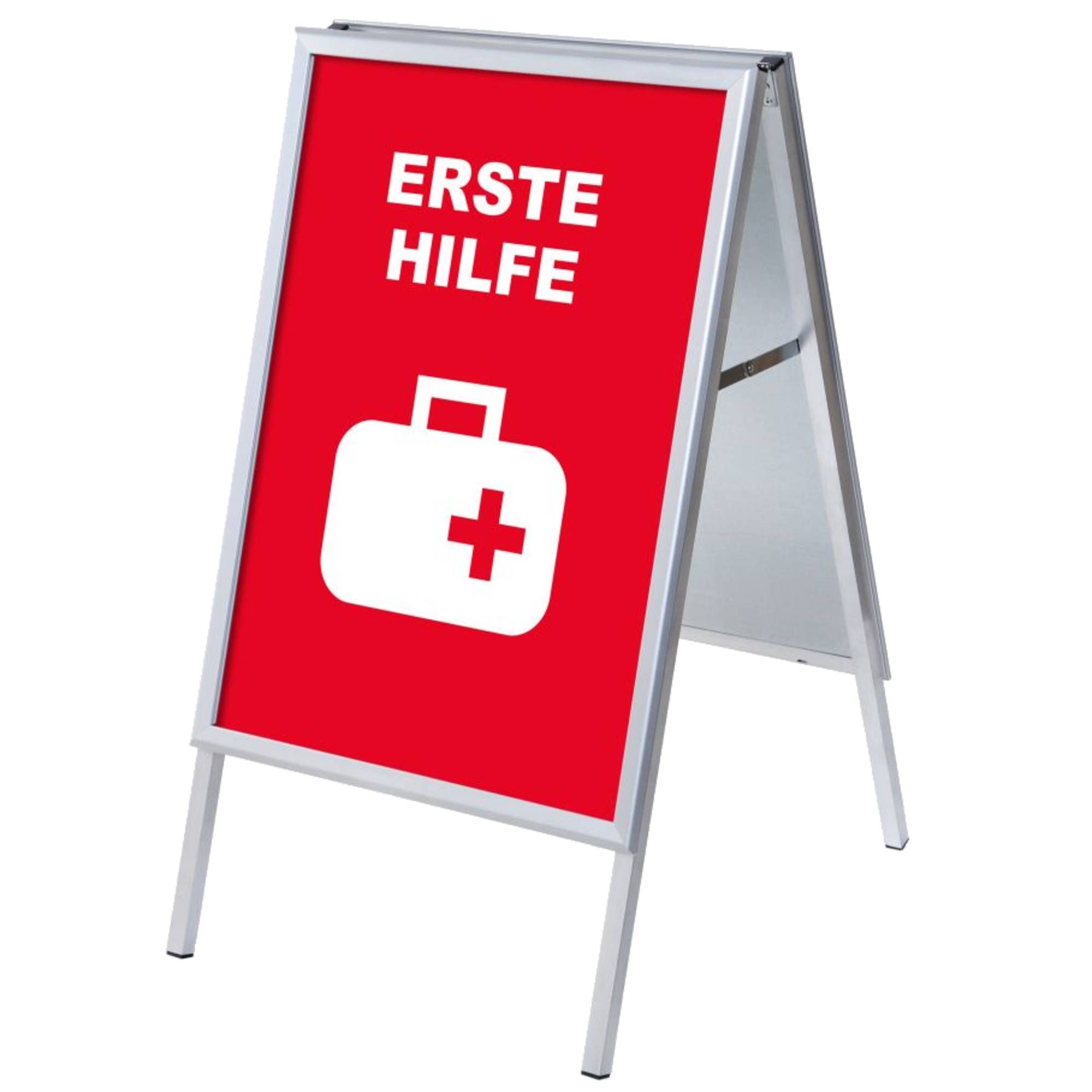 Kundenstopper A1 Set Erste Hilfe deutsch