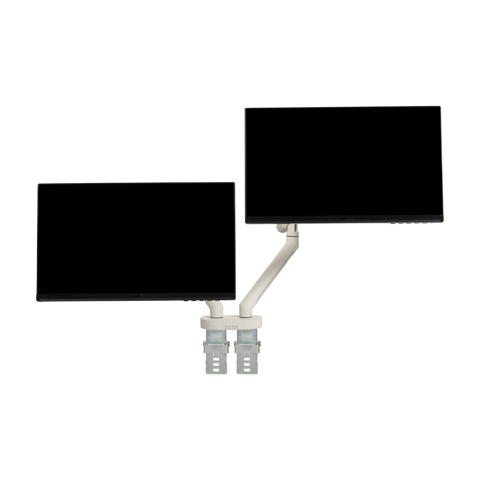 Bakker Elkhuizen Flexible Dual - Befestigungskit - verstellbare doppelte Arme mit mechanischer Feder - für 2 Monitore -