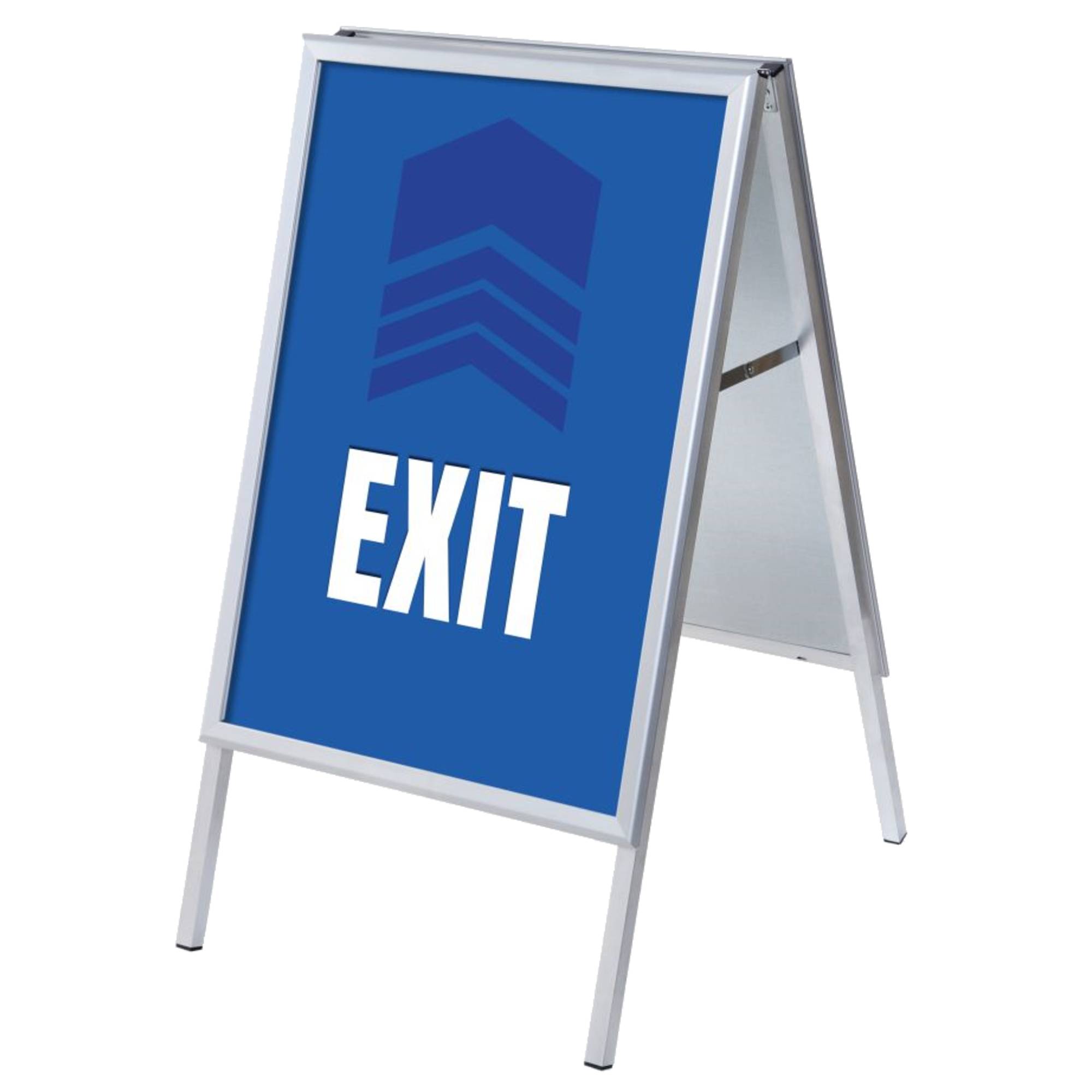 Kundenstopper A1 Set Ausgang bl englisch