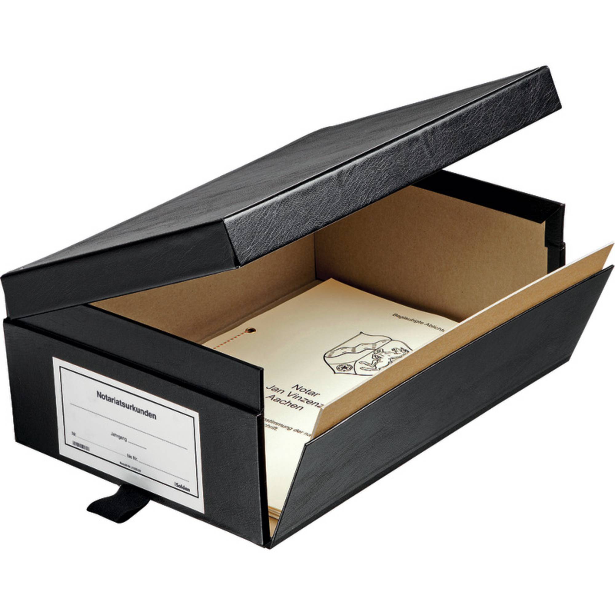 Urkundenkasten PREMIUM 925 Klappe schwarz