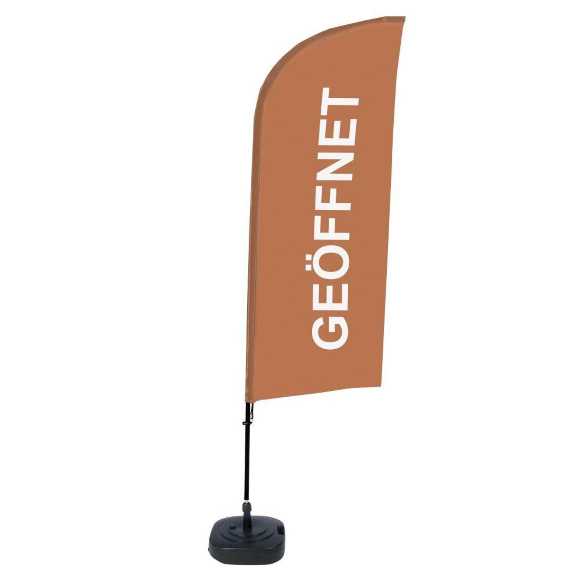Beachflag Geöffnet br deutsch