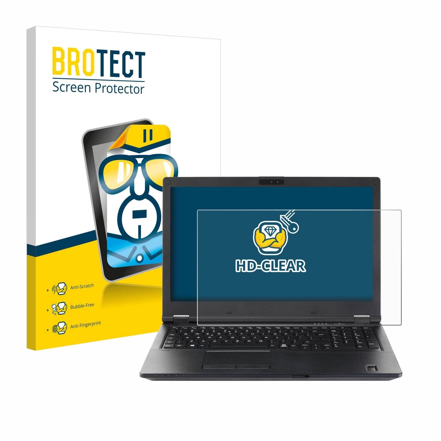BROTECT Schutzfolie für Fujitsu Lifebook E559 Folie Klar Transparent