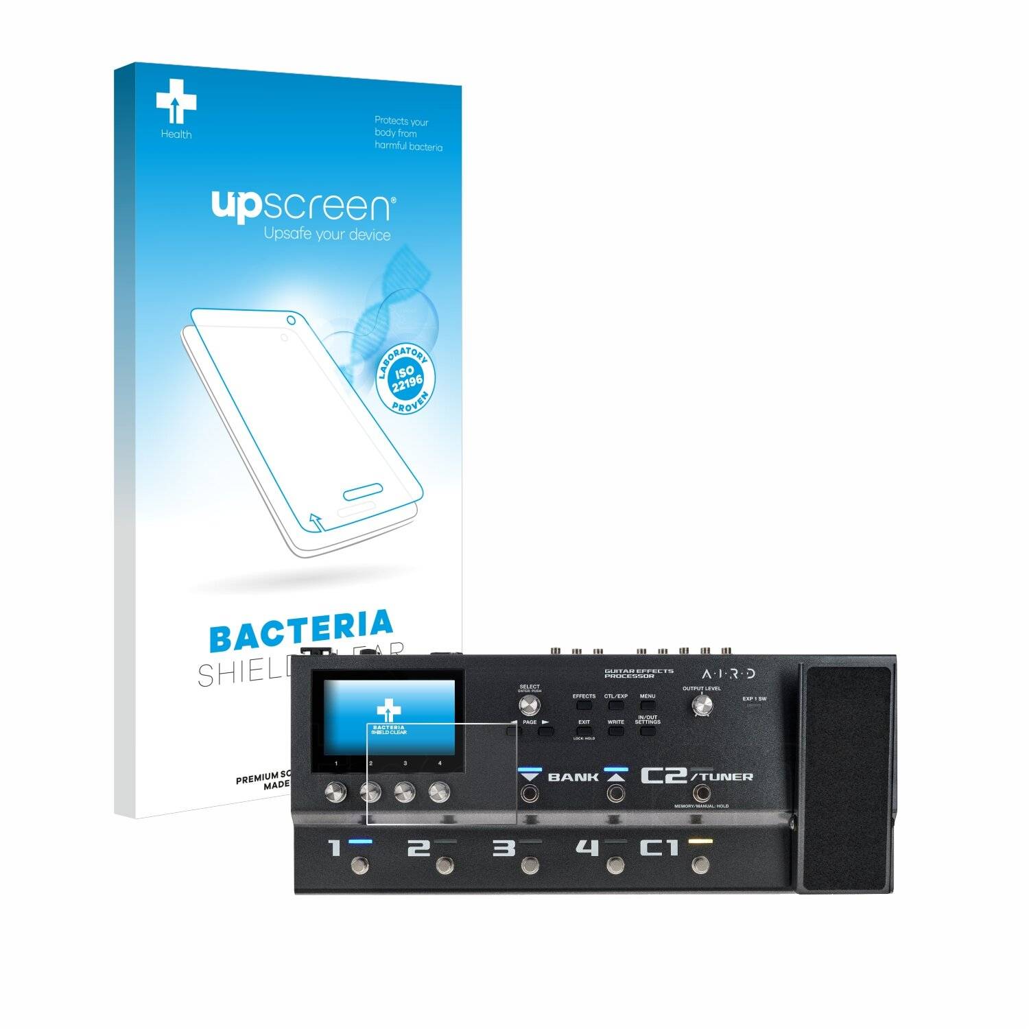 upscreen Bacteria Shield Schutzfolie für Boss GX-100 - Antibakteriell