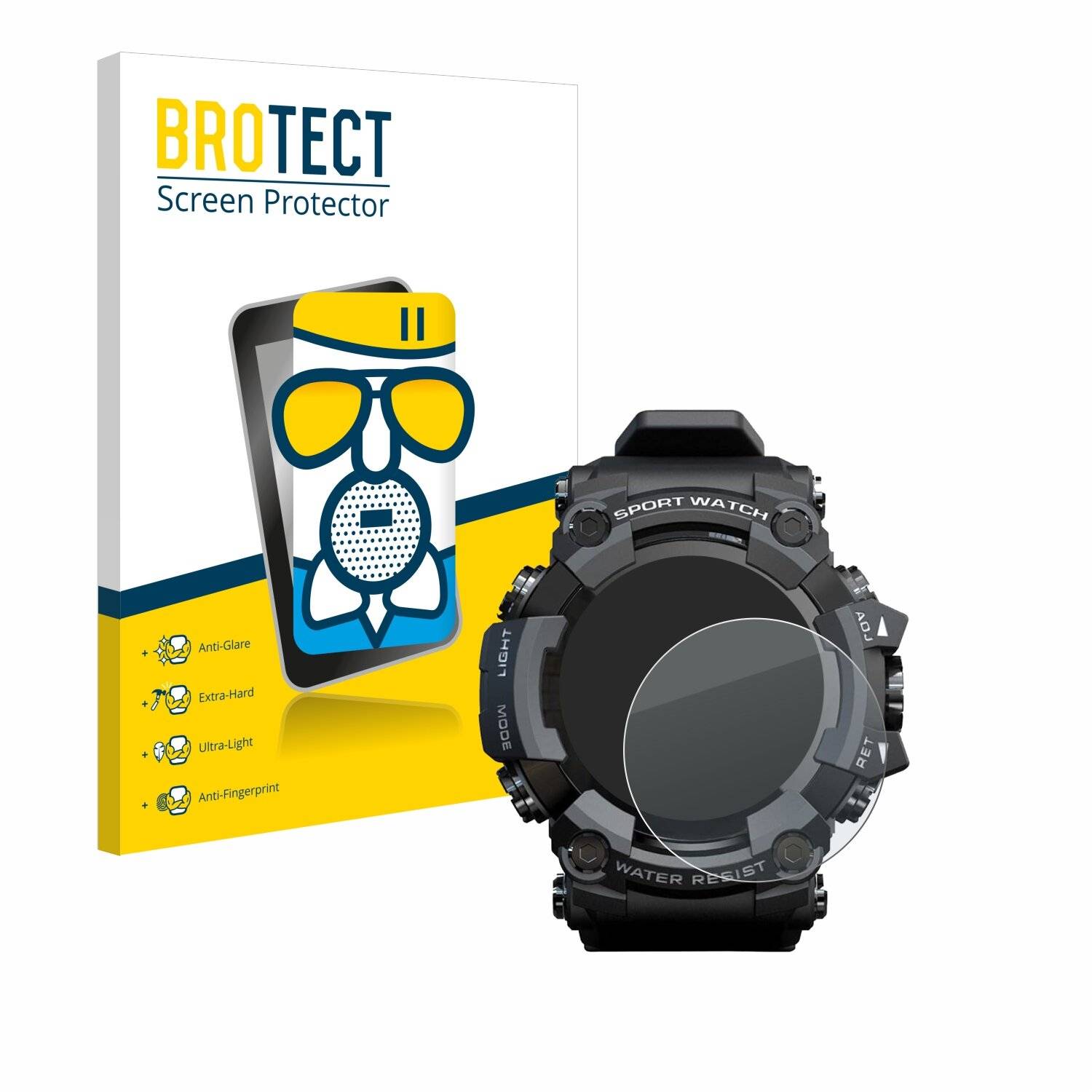 BROTECT AirGlass Matt Glas Schutz Folie für Lokmat Attack Mk1