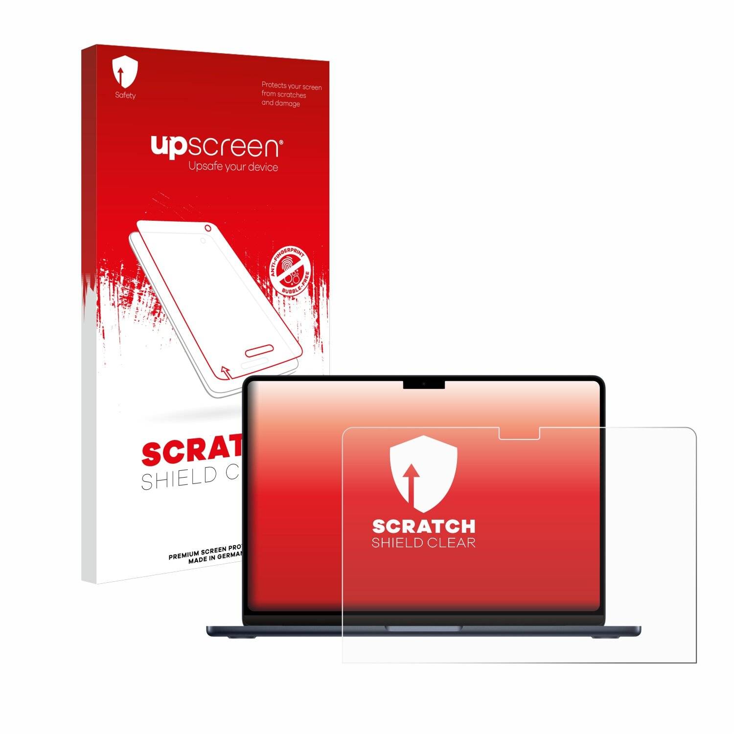 upscreen Scratch Shield Schutzfolie für Apple MacBook Air 13 M3 2024