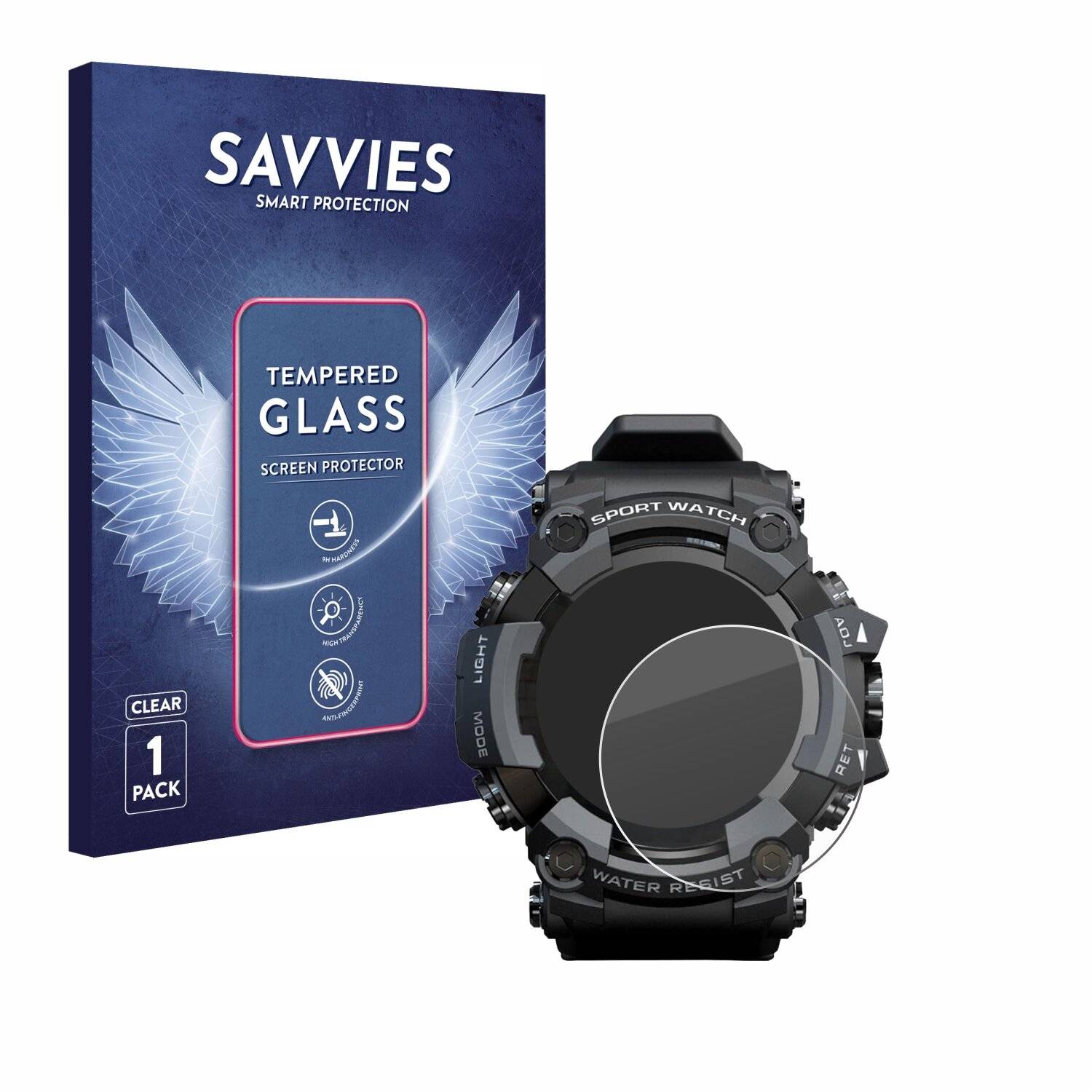 Savvies Clear Schutzglas für Lokmat Attack Mk1