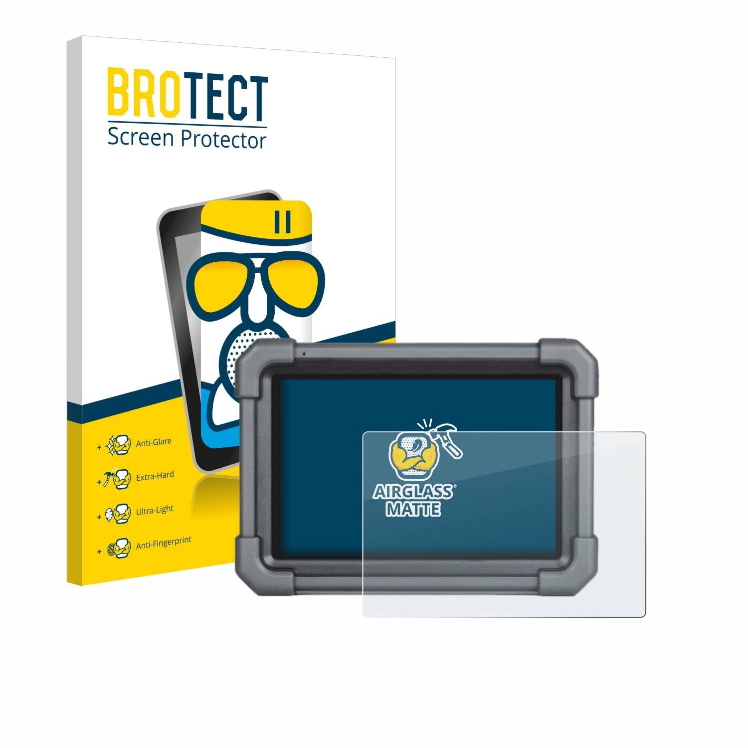 BROTECT AirGlass Flexible Schutz Glas Folie für Launch immo plus pro V5 Matt Entspiegelt