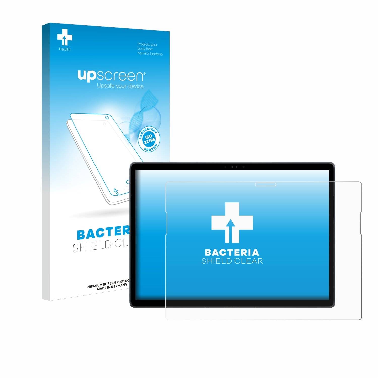 upscreen Schutzfolie für Dell Latitude 7350 Detachable Antibakterielle Folie Klar Anti-Kratzer